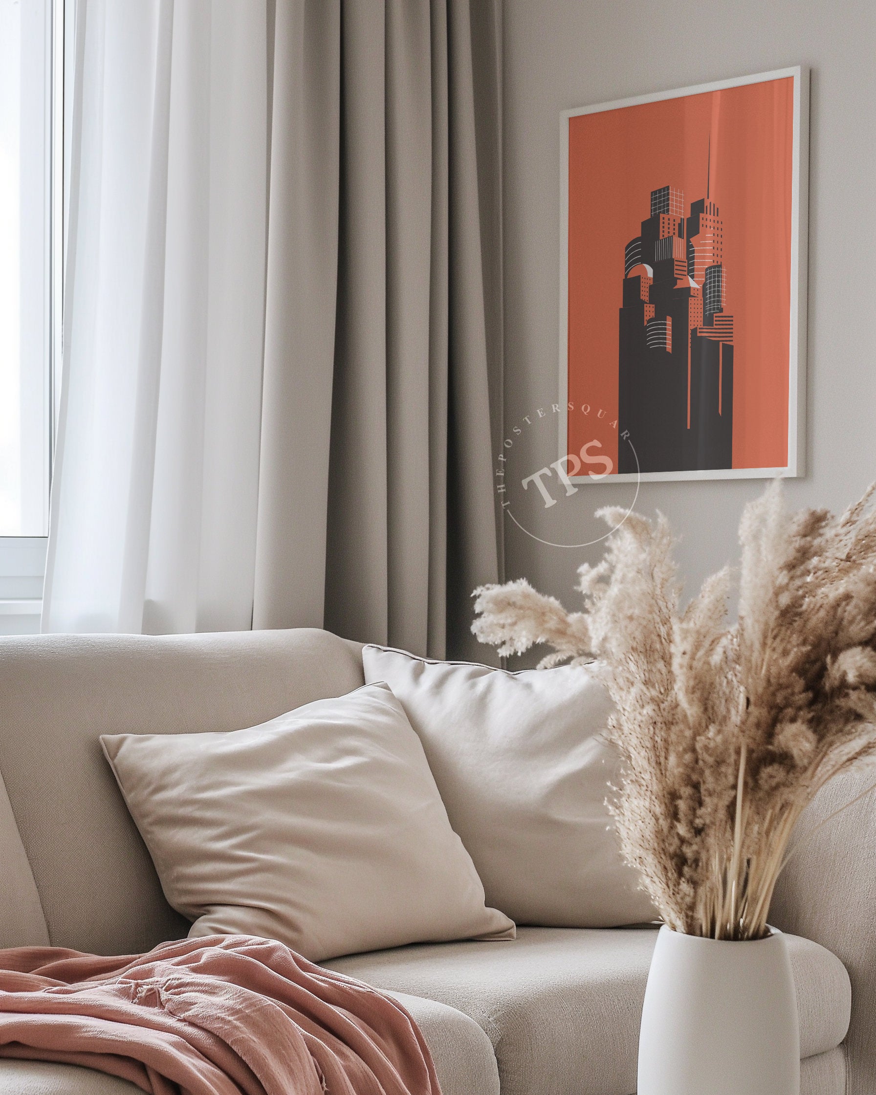 Silhouette City The Poster Square