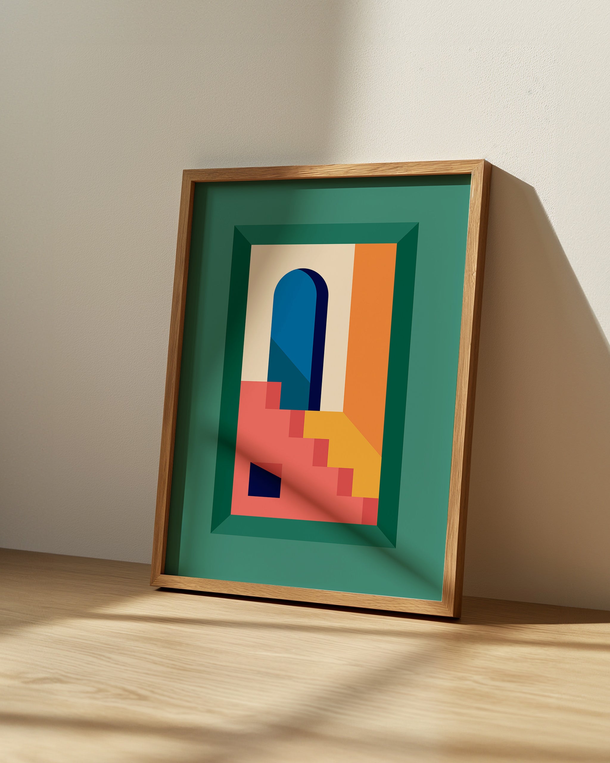 Cubist Architecture No.1-psoter-wall_art-decor-The Poster Square