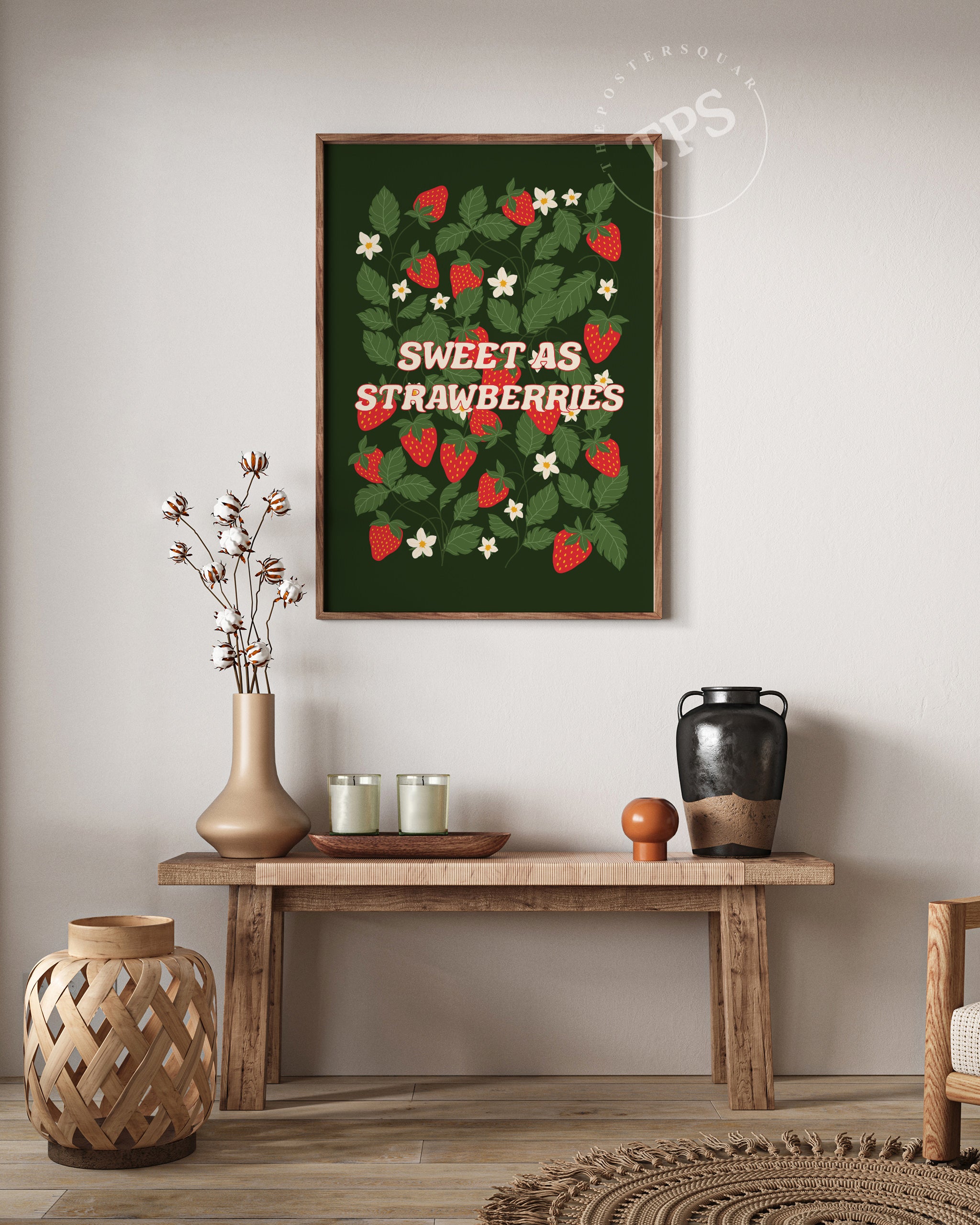 Sweet As Strawberries The Poster Square