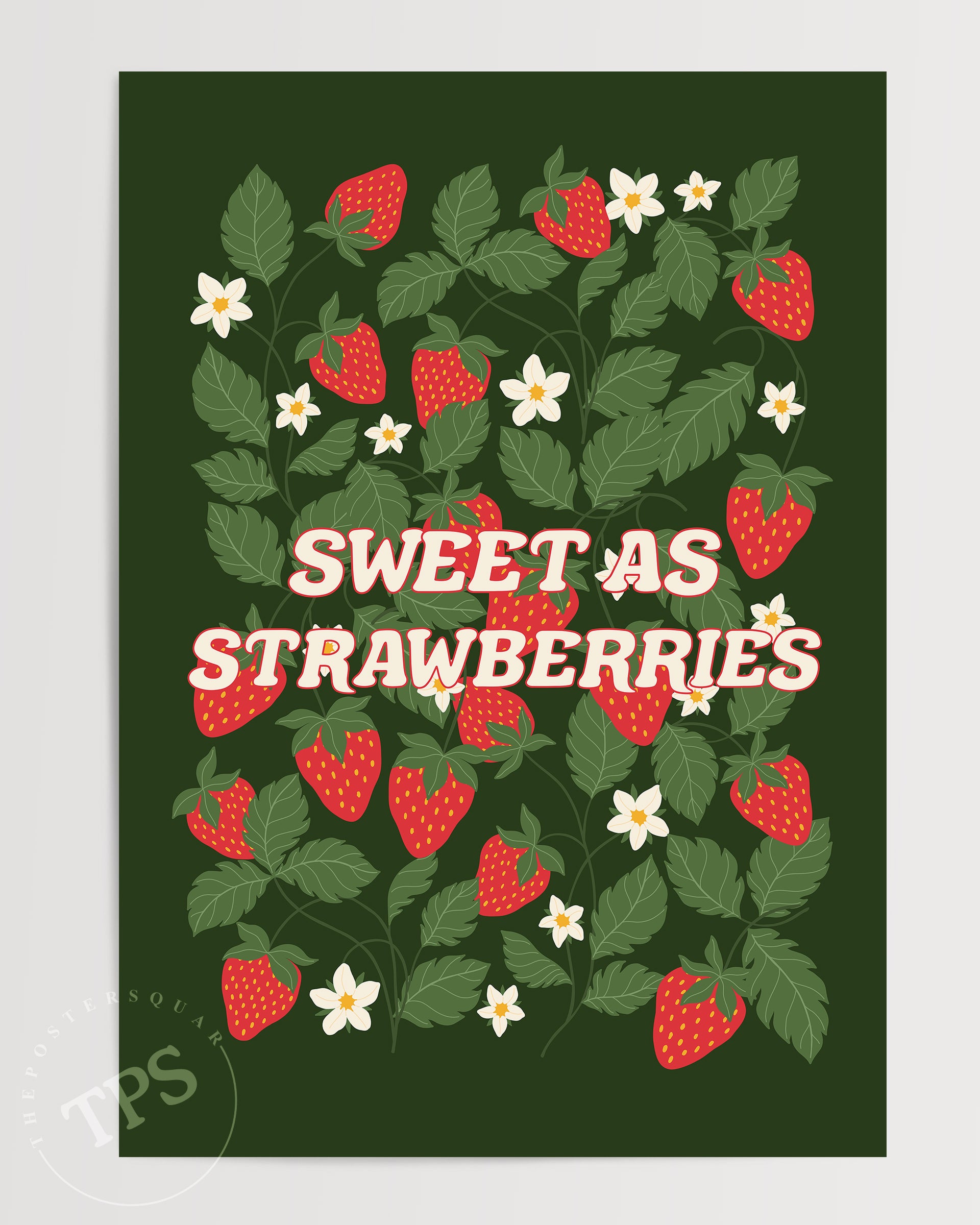 Sweet As Strawberries The Poster Square