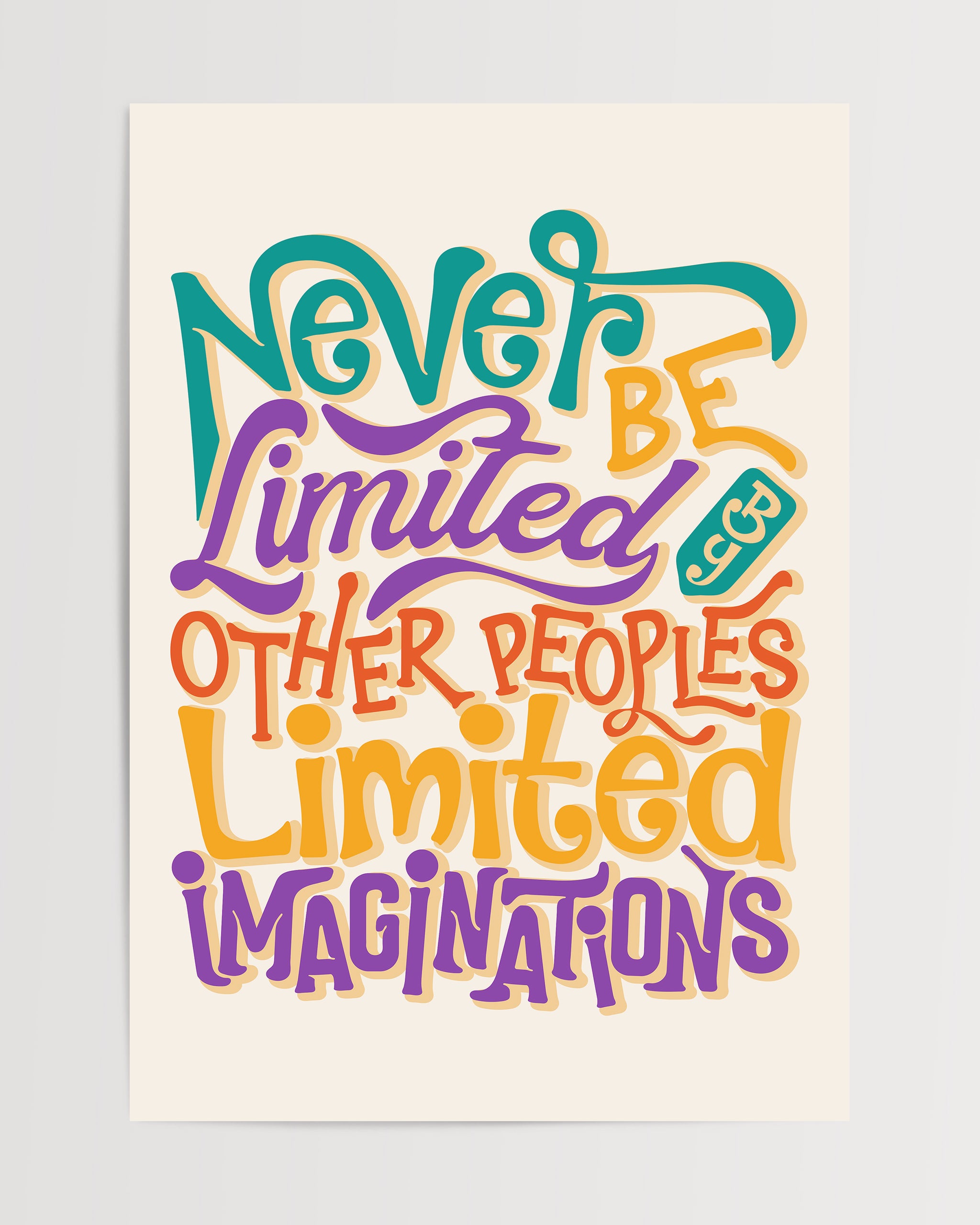 Never Be limited-psoter-wall_art-decor-The Poster Square