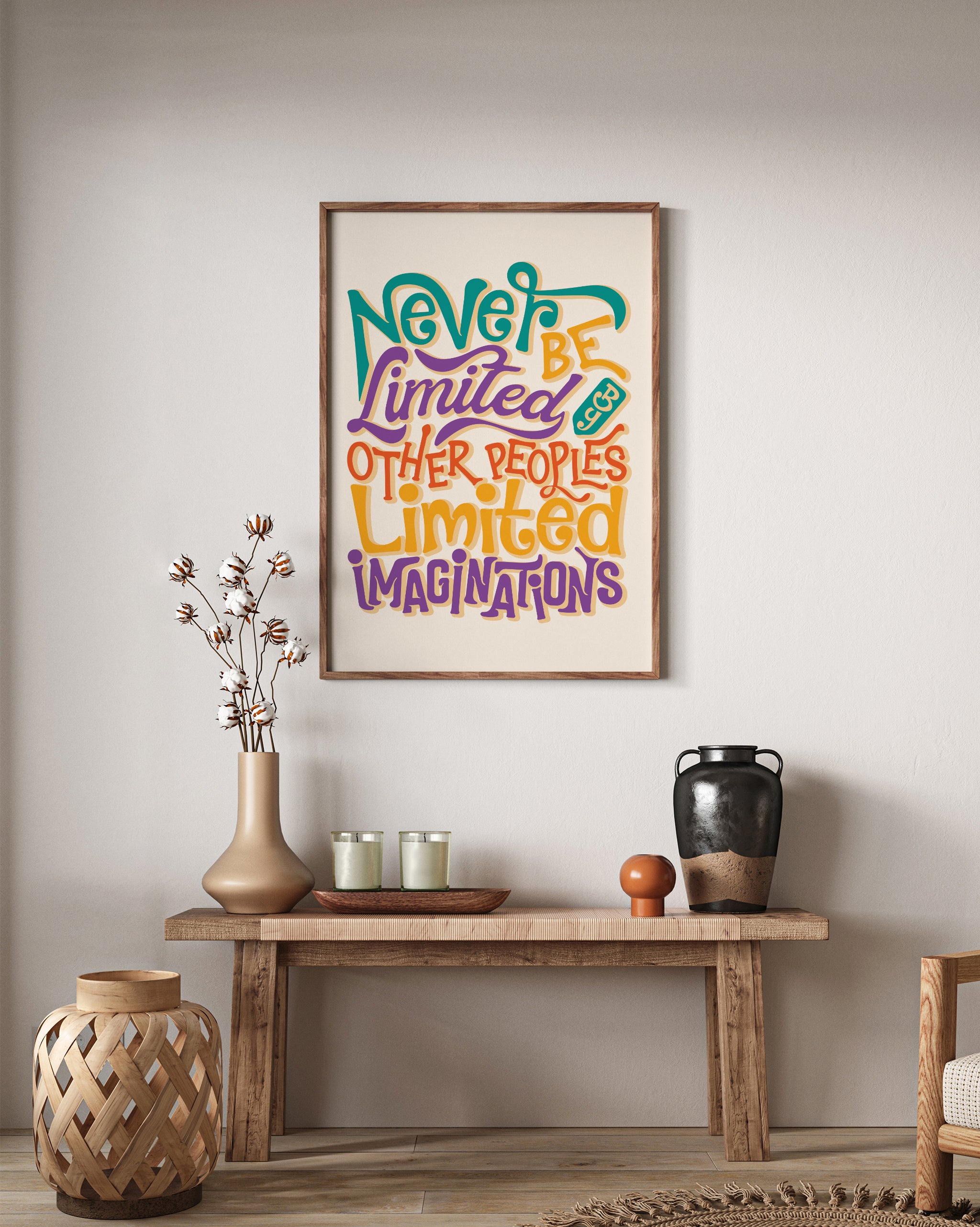 Never Be limited-psoter-wall_art-decor-The Poster Square
