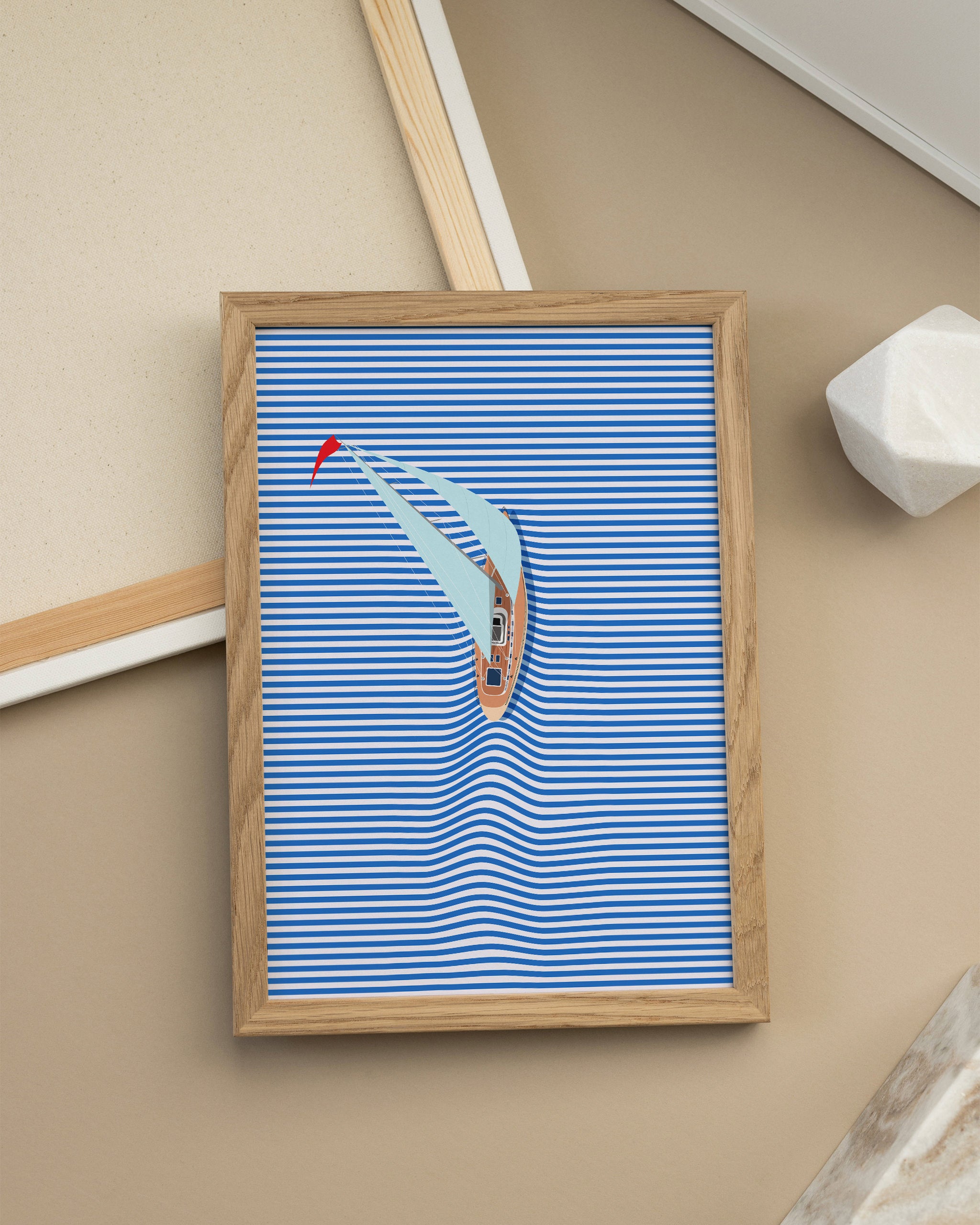 Sailor's Stripe No.2-psoter-wall_art-decor-The Poster Square