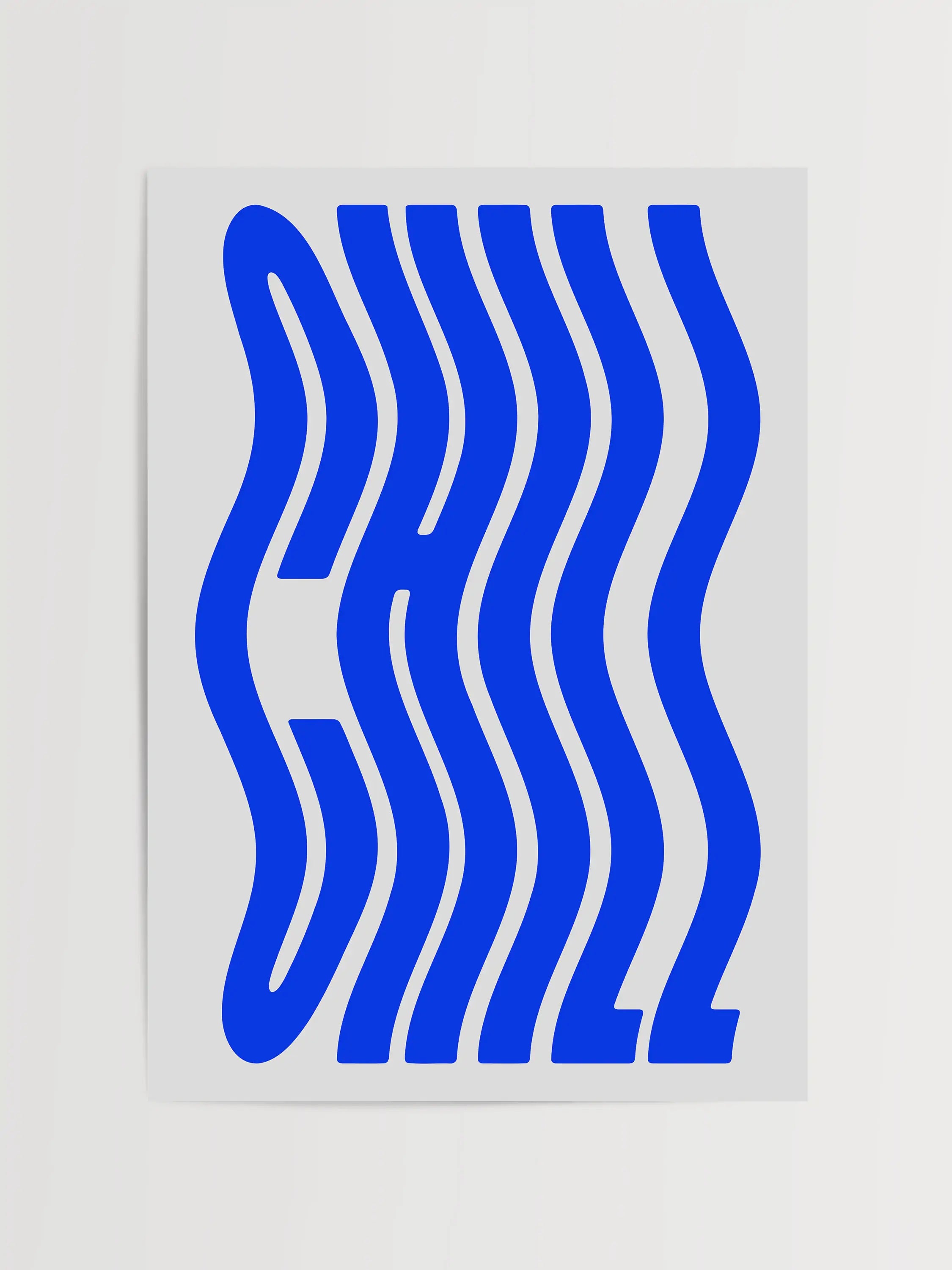 Impression de typographie décontractée