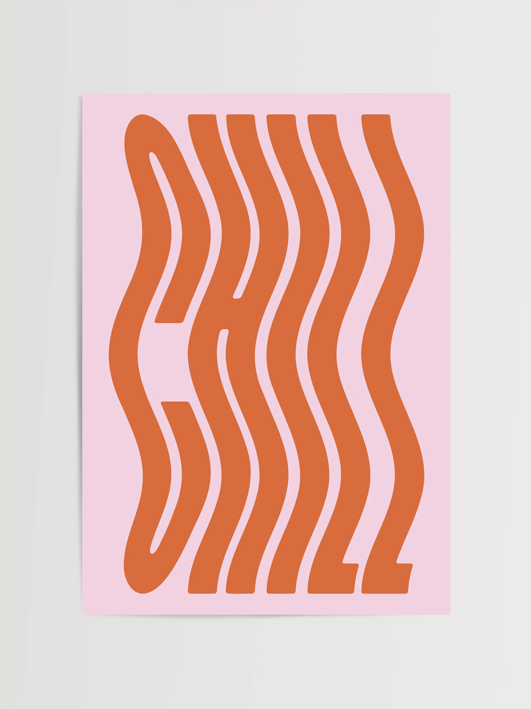 Impression de typographie décontractée