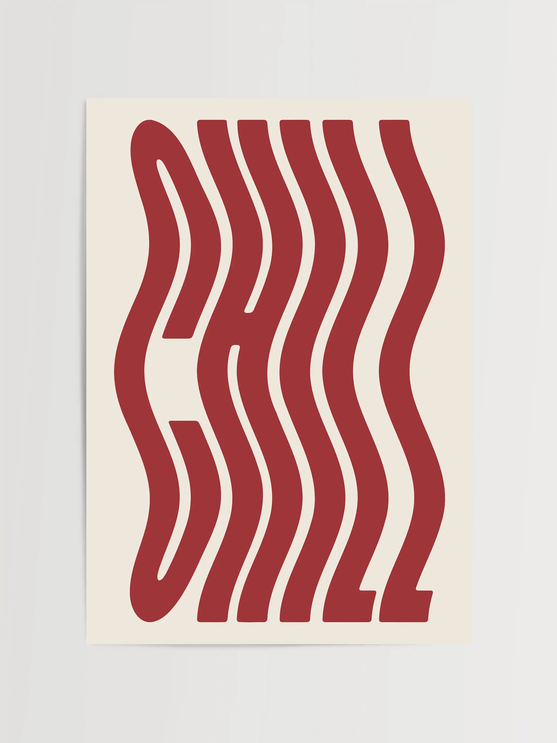 Impression de typographie décontractée