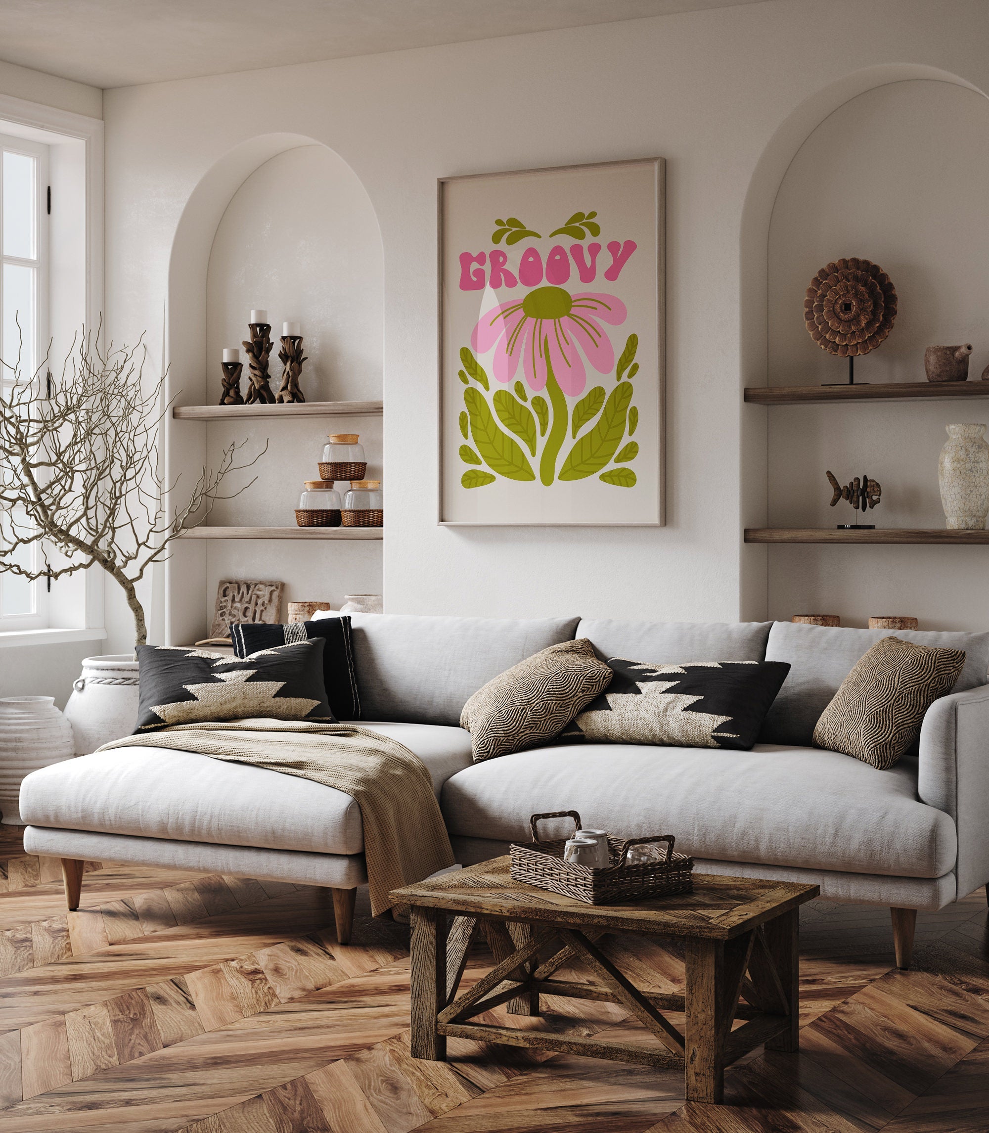 Groovy Botanical The Poster Square