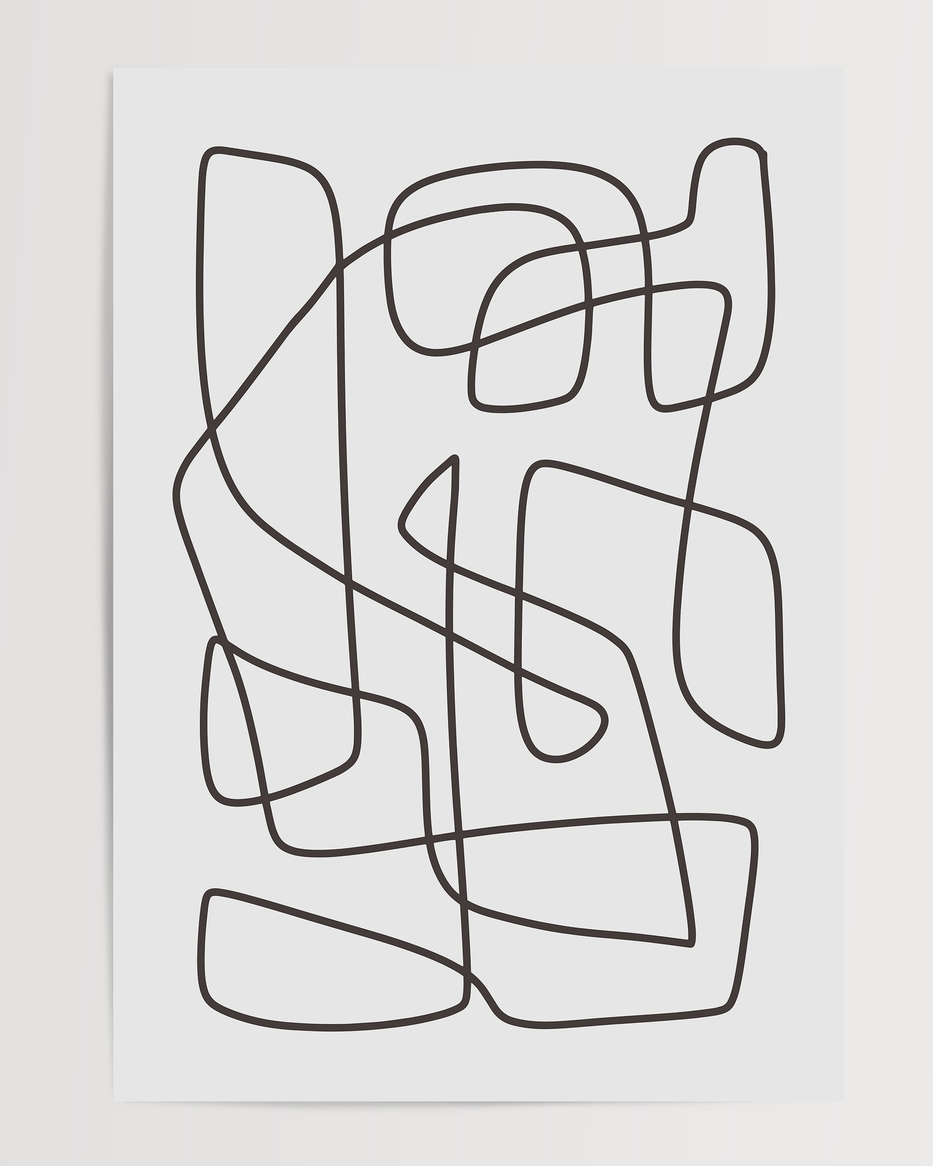 Line Art N1 The Poster Square