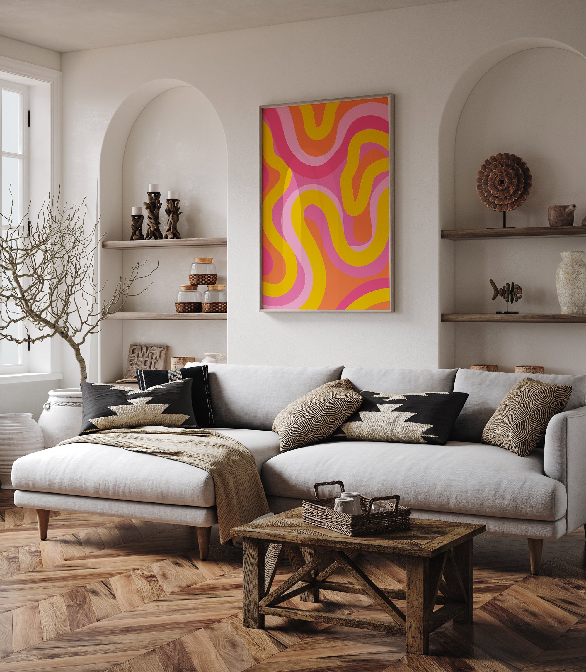 Mod Swirl The Poster Square