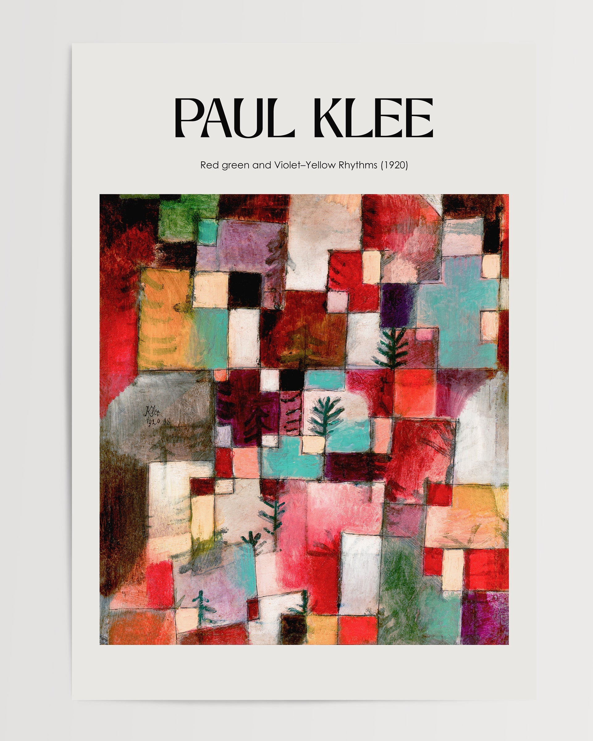 Red green and Violet–Yellow Rhythms (1920) The Poster Square