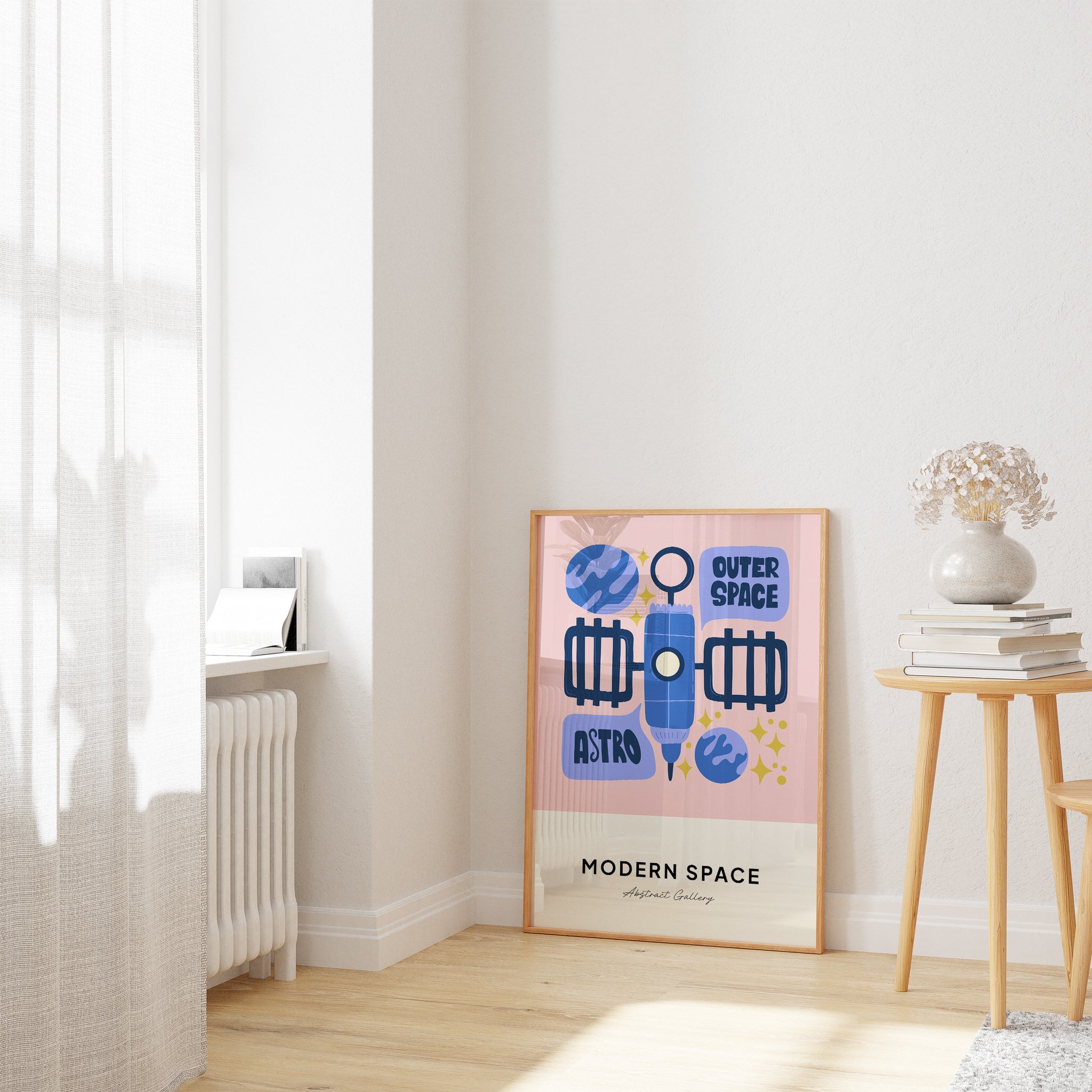 Space Illustration N6 The Poster Square