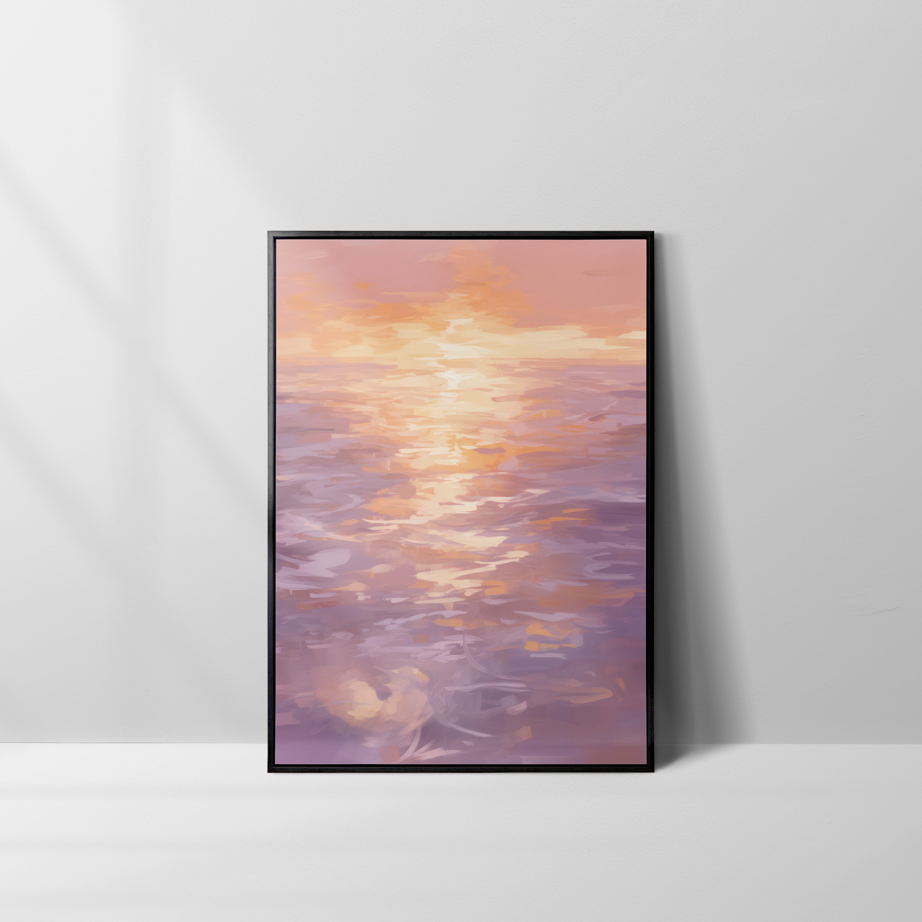 Sunset Over The Sea The Poster Square